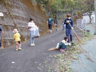 避難路清掃