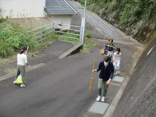 避難路清掃