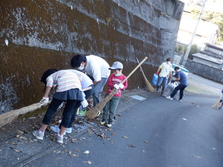 避難路清掃